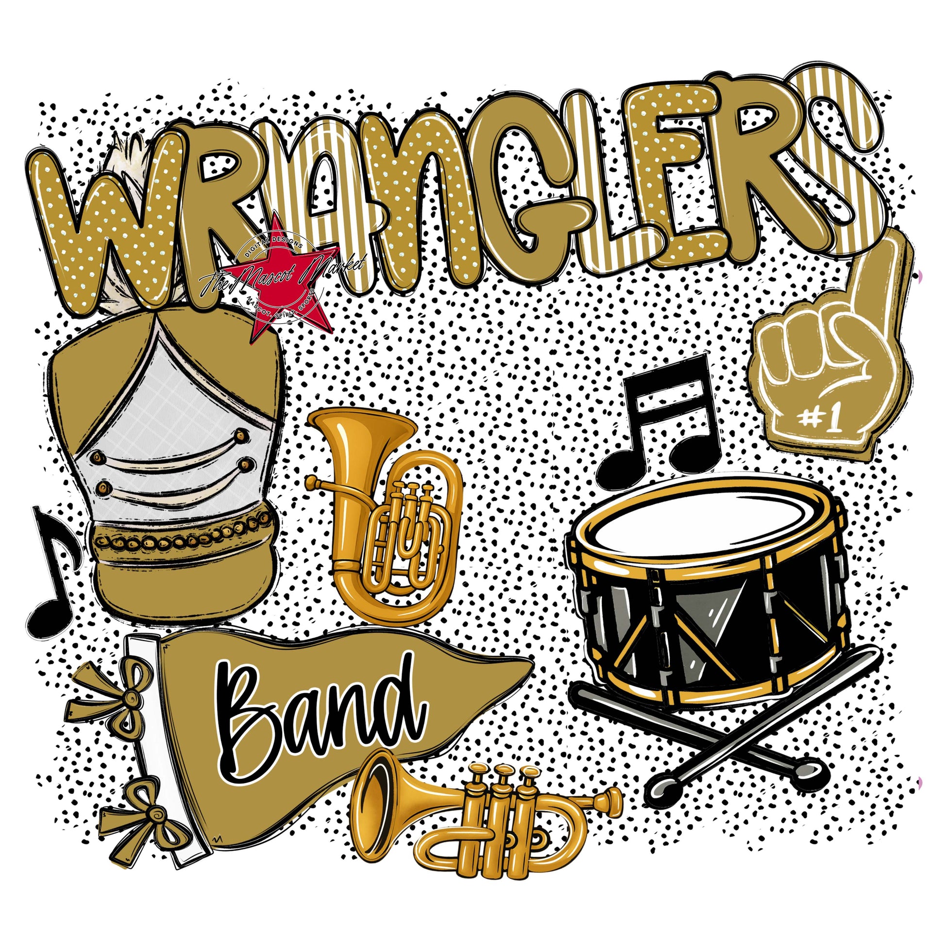 Wranglers Band Spirit-Gold