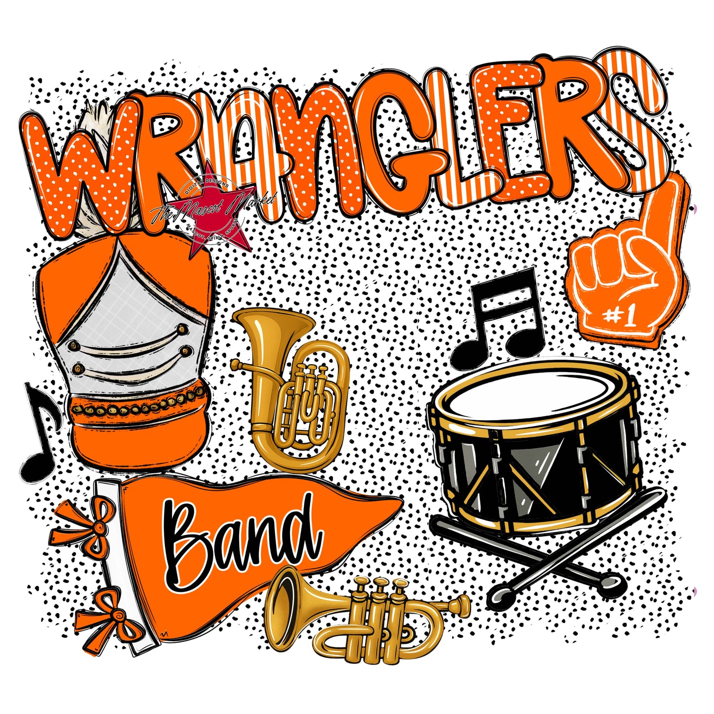Wranglers Band Spirit-Orange