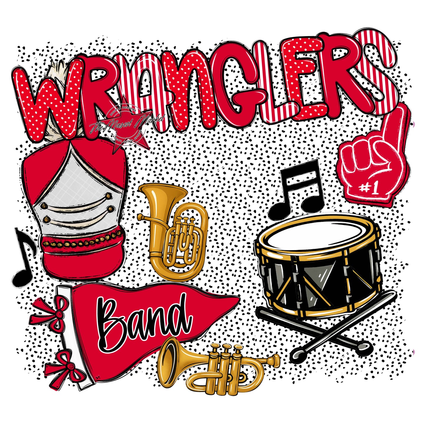 Wranglers Band Spirit-Red