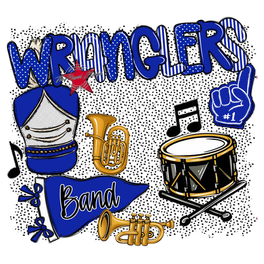 Wranglers Band Spirit-Royal Blue