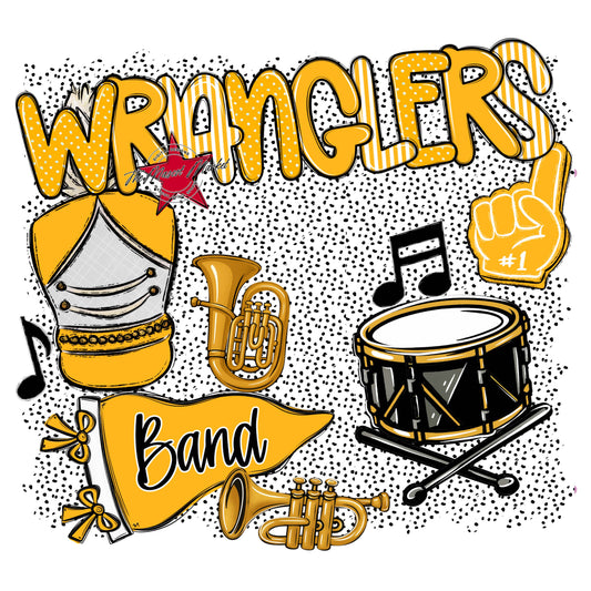 Wranglers Band Spirit-Yellow