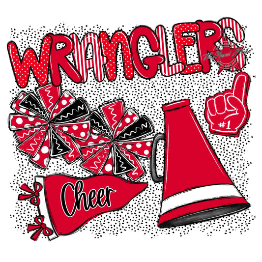 Wranglers Cheer Spirit-Red