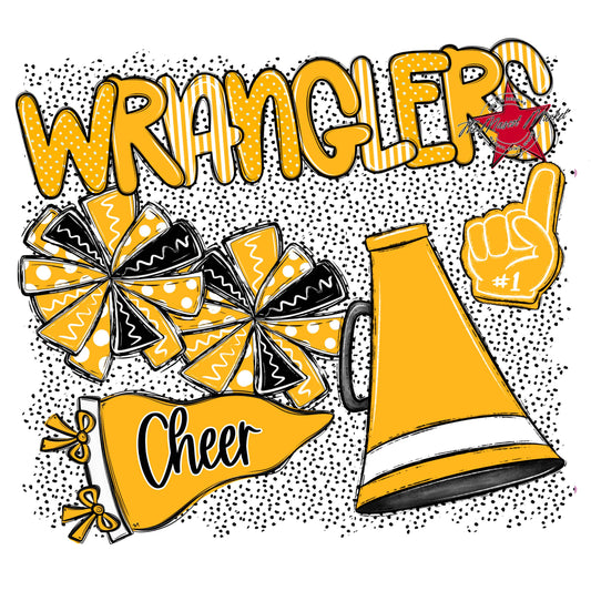 Wranglers Cheer Spirit-Yellow