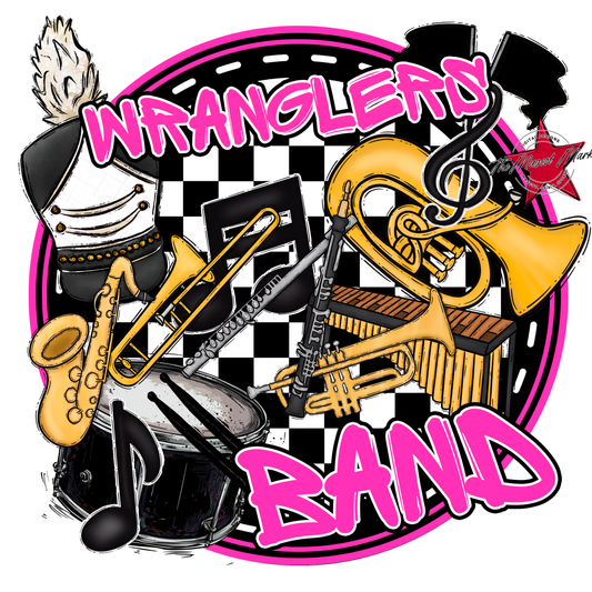 Wranglers Circle Band Design-Pink