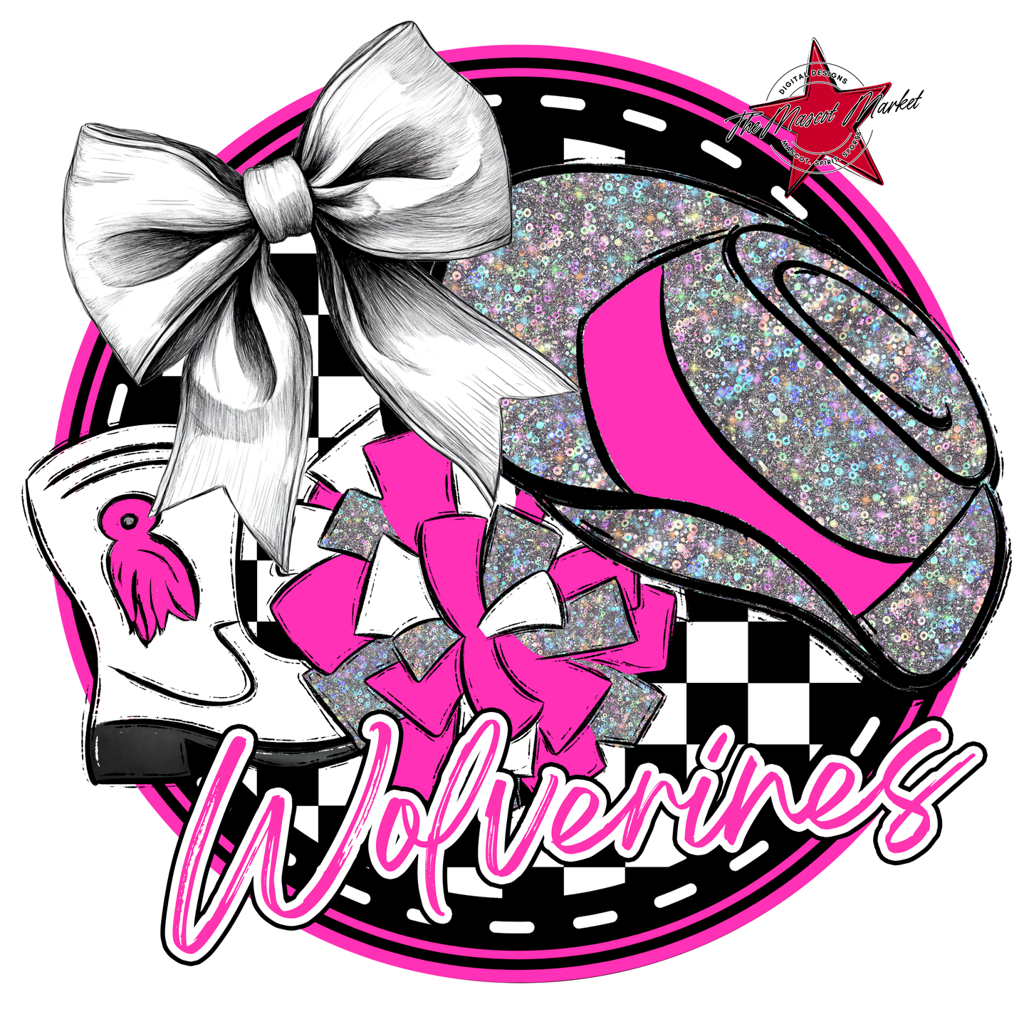 Wranglers Circle Drillteam Design-Pink