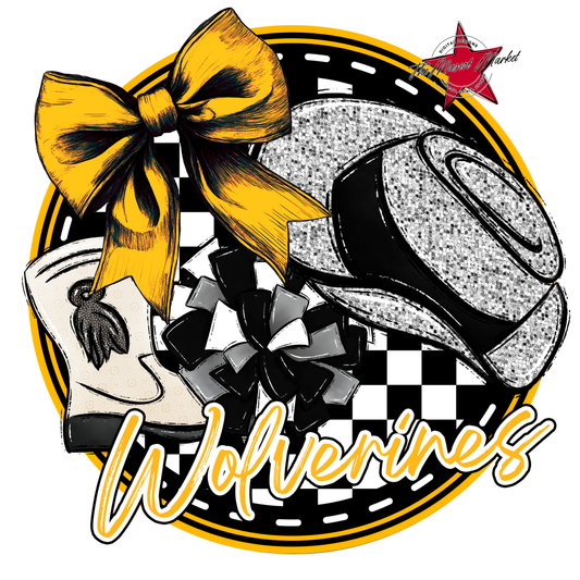 Wranglers Circle Drillteam Design-Yellow