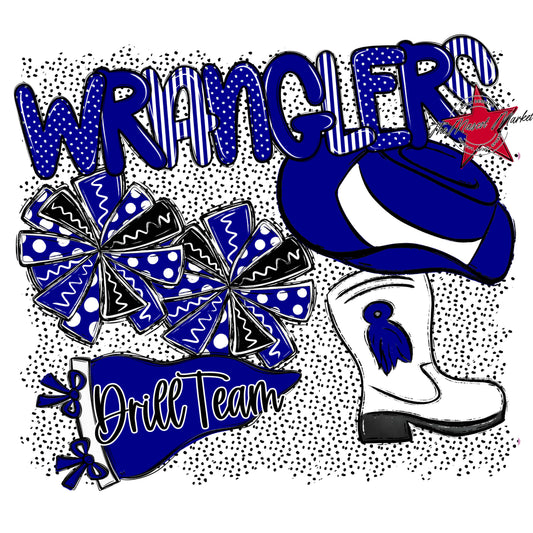 Wranglers Drillteam Spirit-Blue