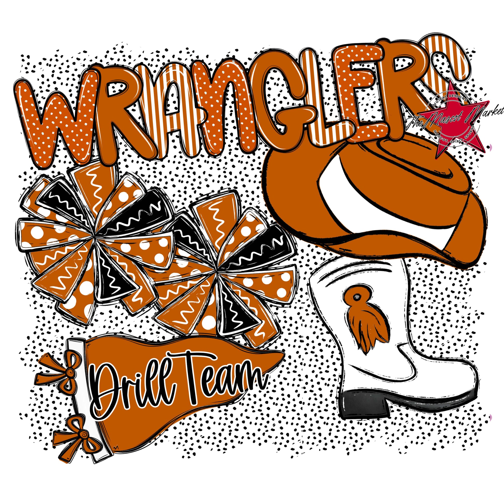 Wranglers Drillteam Spirit-Burnt Orange