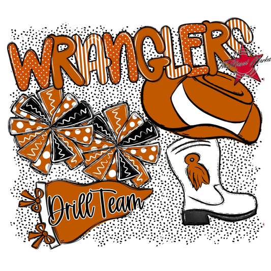 Wranglers Drillteam Spirit-Burnt Orange