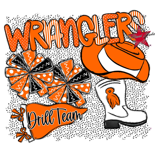 Wranglers Drillteam Spirit-Orange