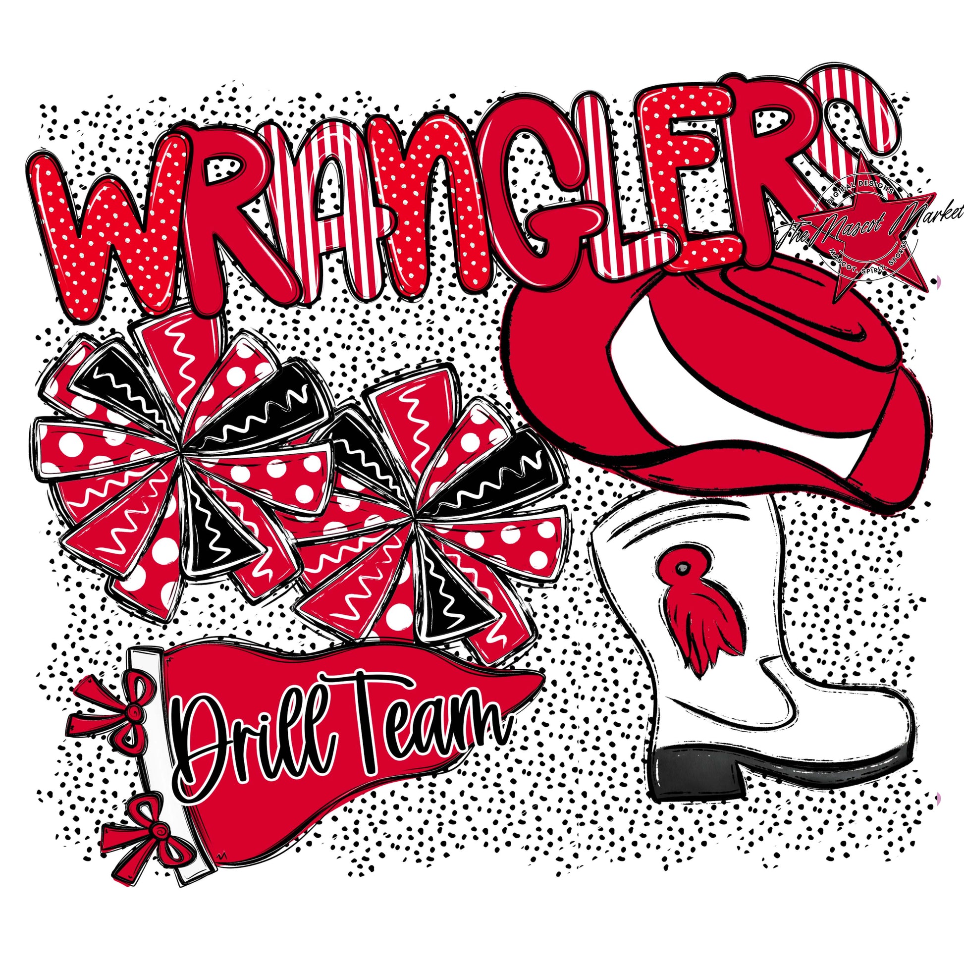 Wranglers Drillteam Spirit-Red