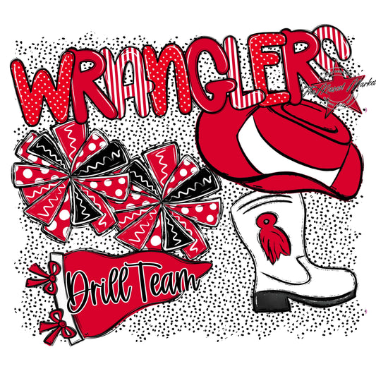 Wranglers Drillteam Spirit-Red