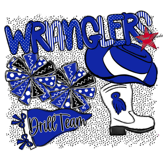 Wranglers Drillteam Spirit-Royal Blue