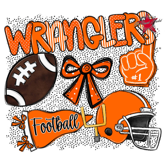 Wranglers Football Spirit-Orange