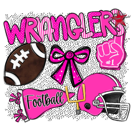 Wranglers Football Spirit-Pink