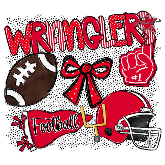 Wranglers Football Spirit-Red