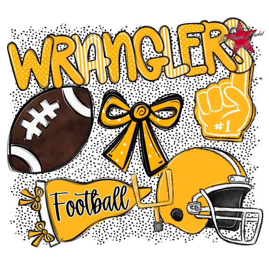 Wranglers Football Spirit-Yellow
