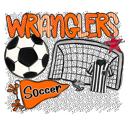 Wranglers Soccer Spirit-Orange