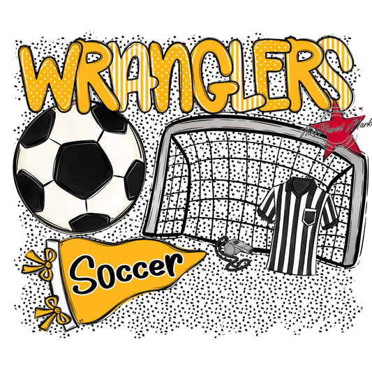 Wranglers Soccer Spirit-Yellow
