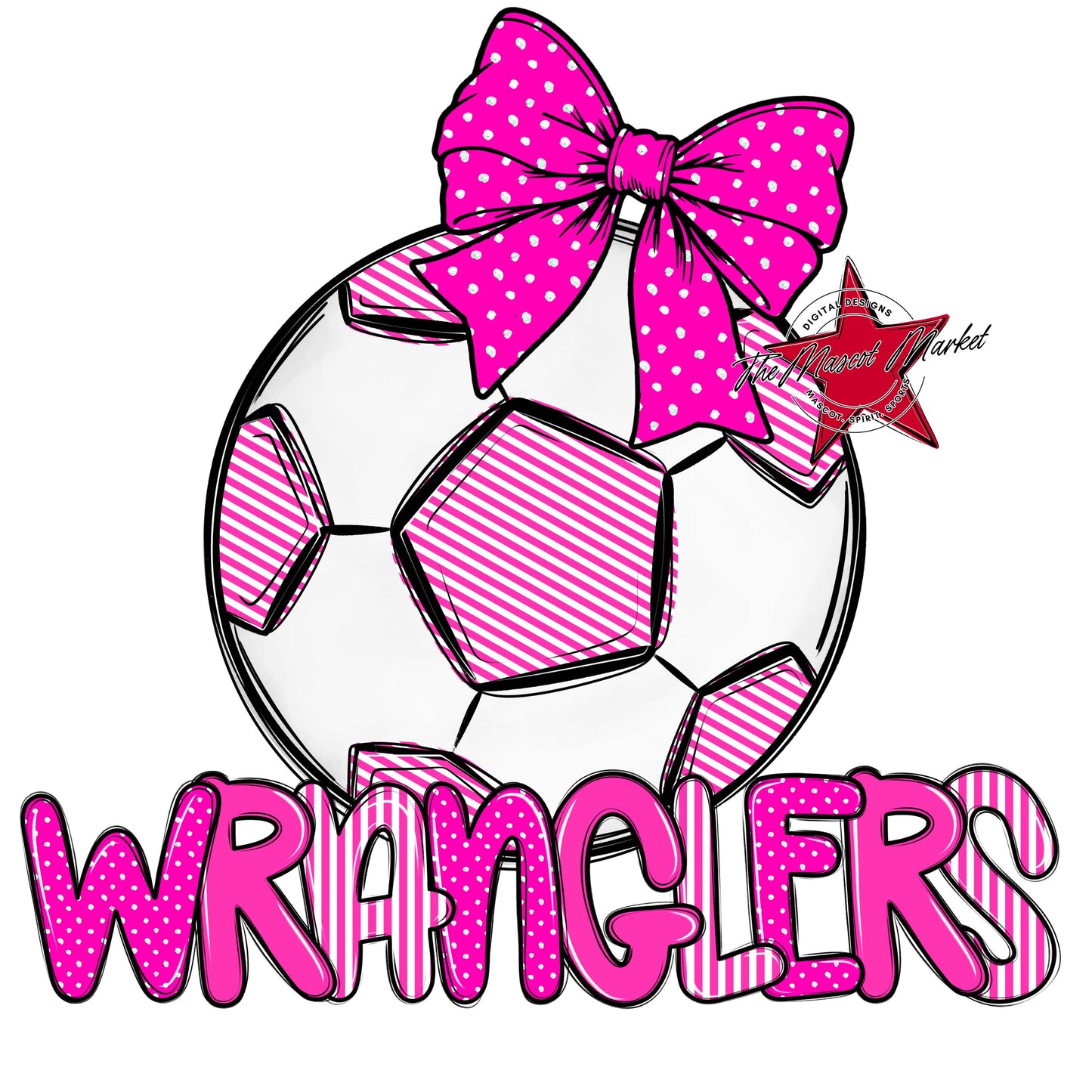Wranglers Soccer Spirit Design-Pink