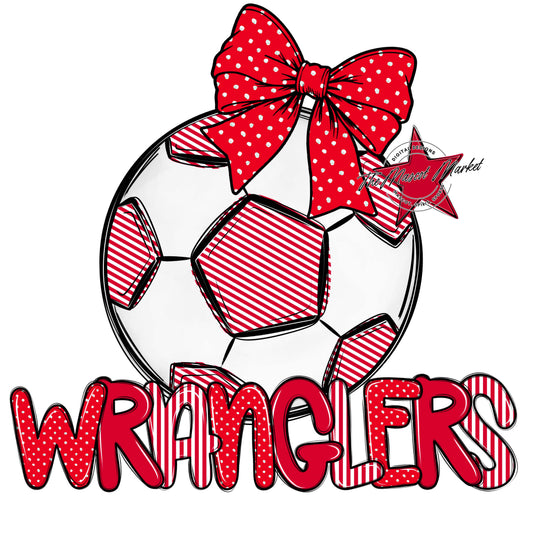 Wranglers Soccer Spirit Design-Red