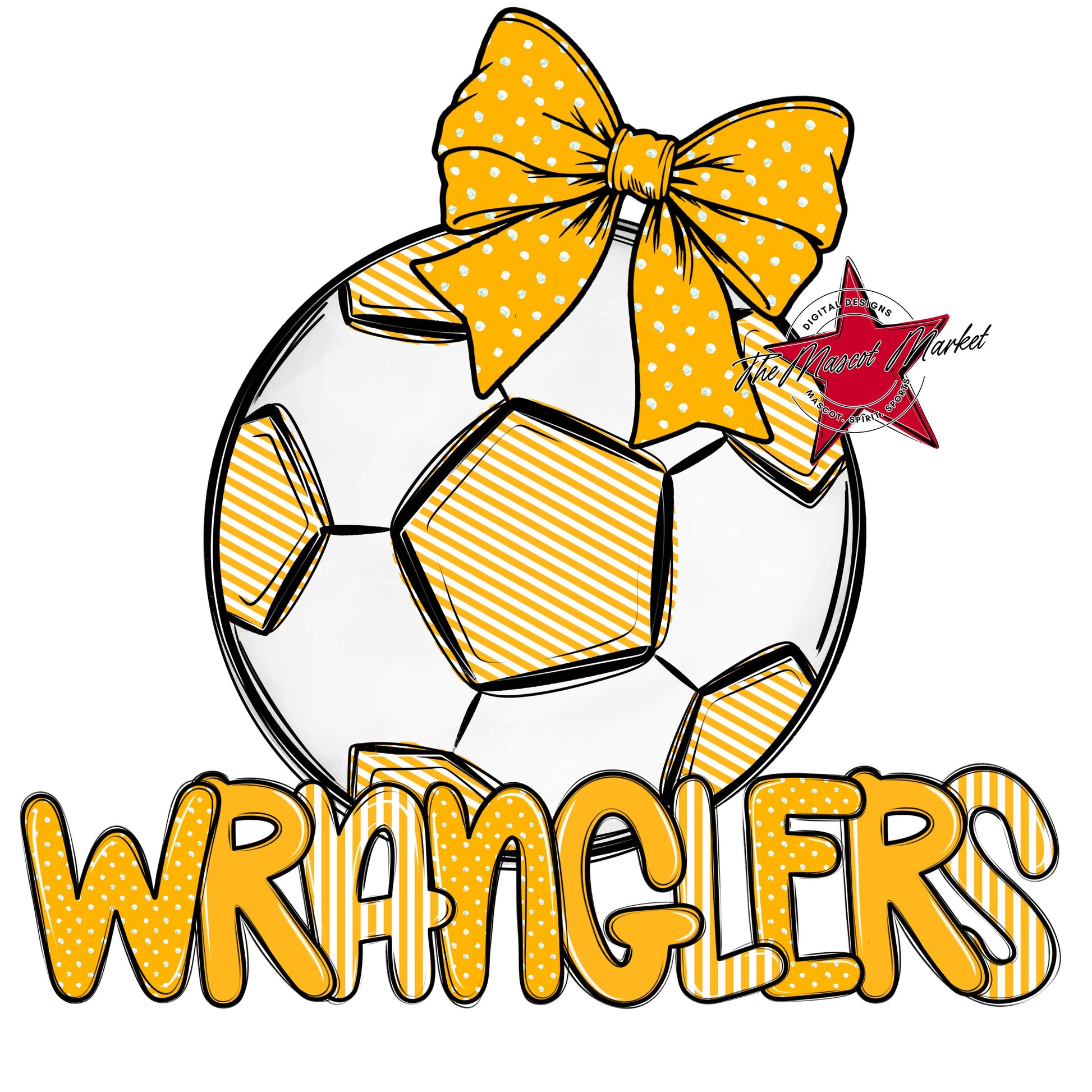 Wranglers Soccer Spirit Design-Yellow