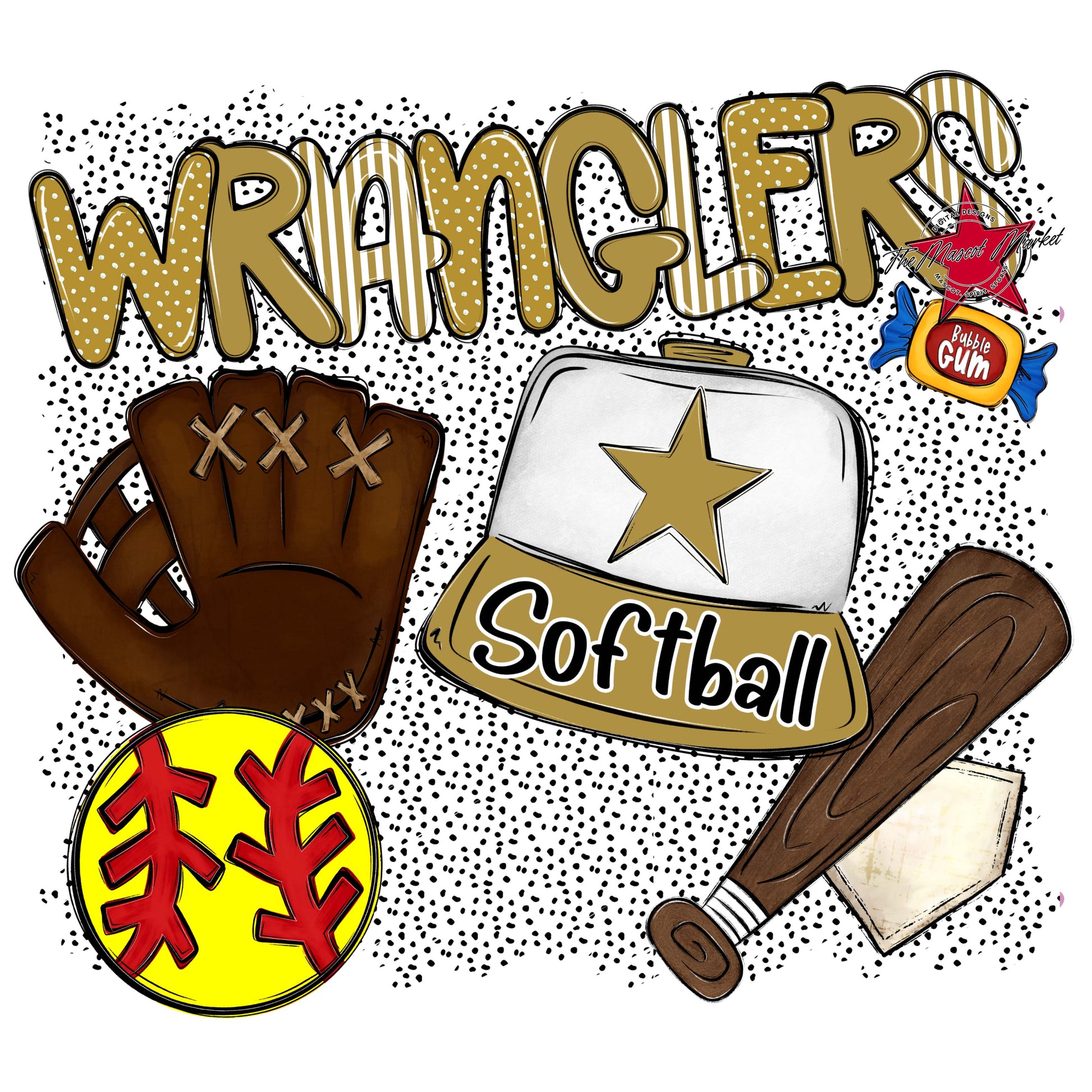 Wranglers Softball Spirit-Gold