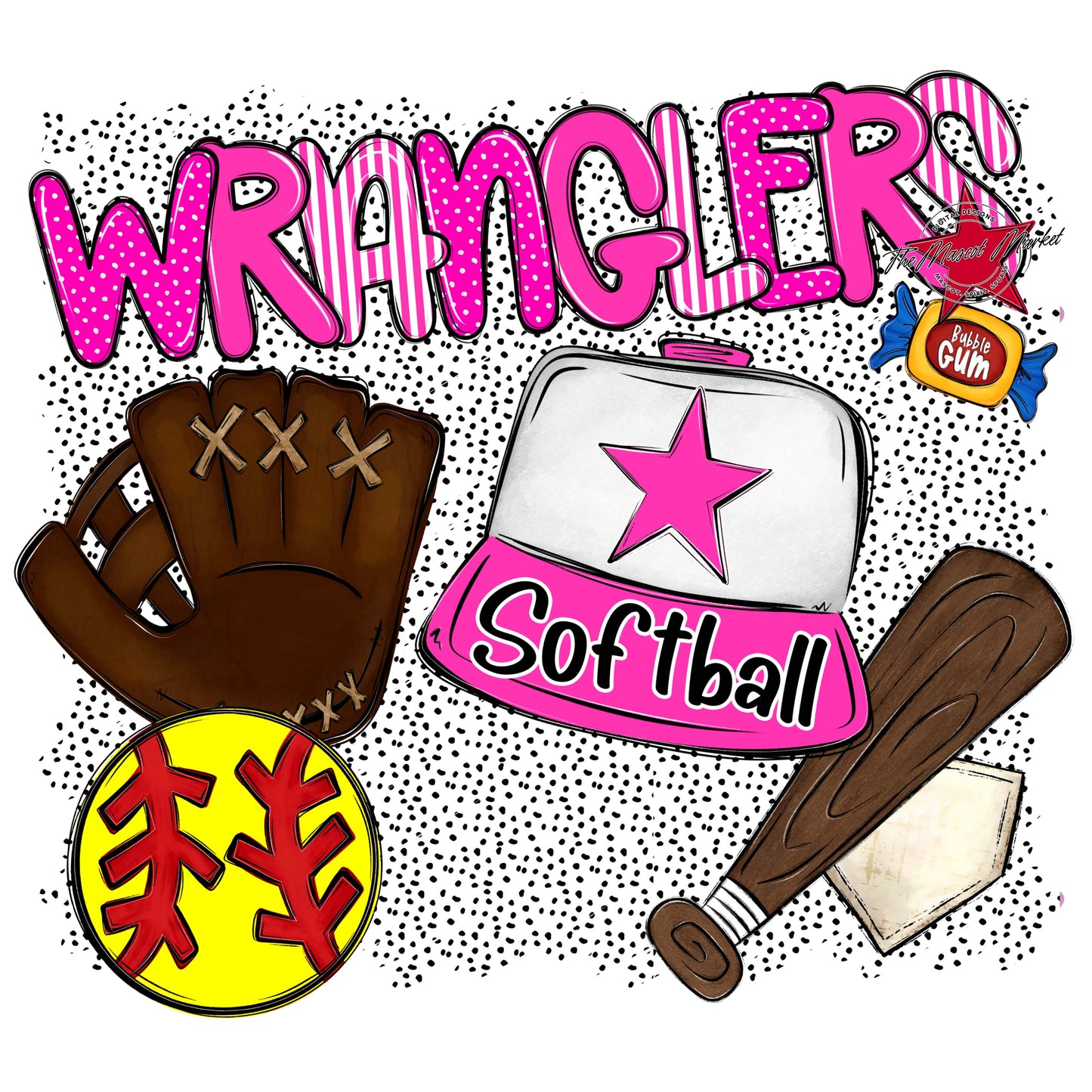 Wranglers Softball Spirit-Pink