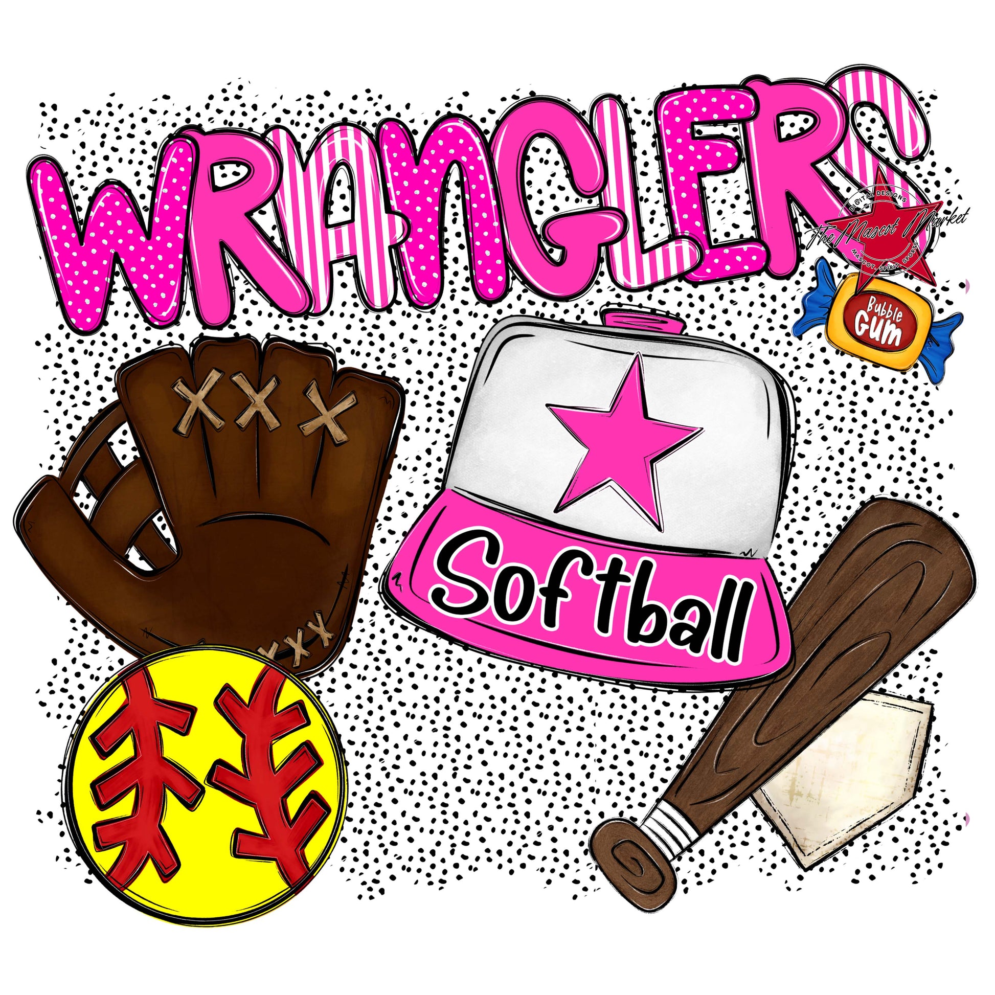 Wranglers Softball Spirit-Pink