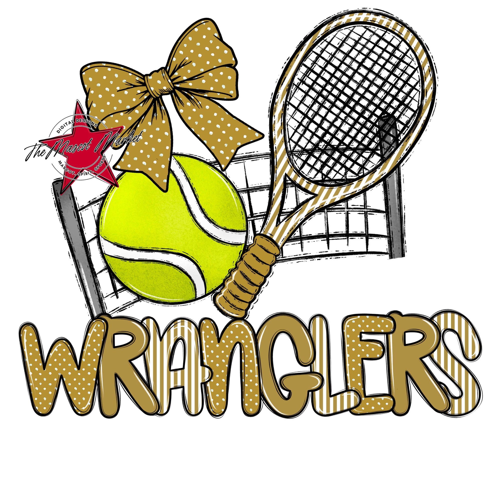 Wranglers Tennis Spirit Design-Gold