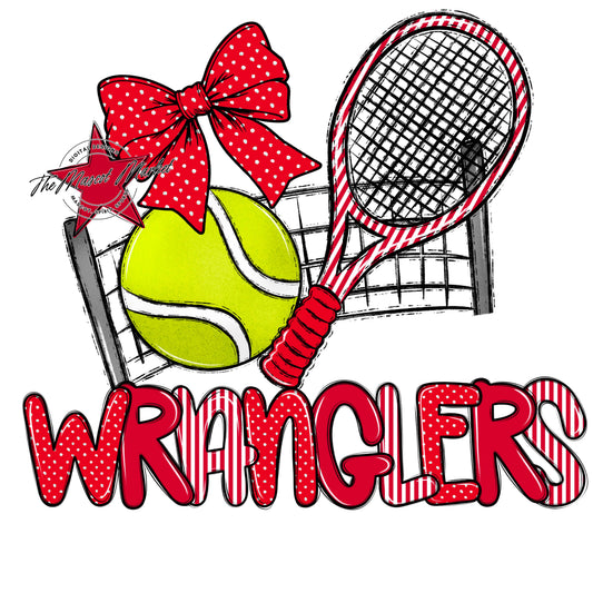 Wranglers Tennis Spirit Design-Red