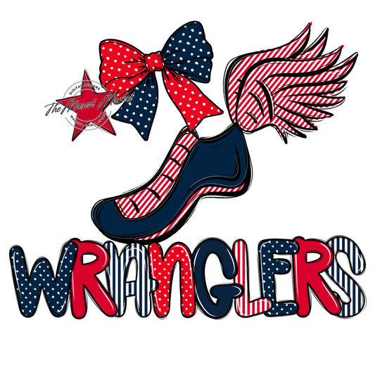 Wranglers Track Spirit Design-Navy & Red