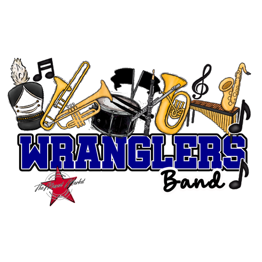 Wranglers Varsity Band-Blue
