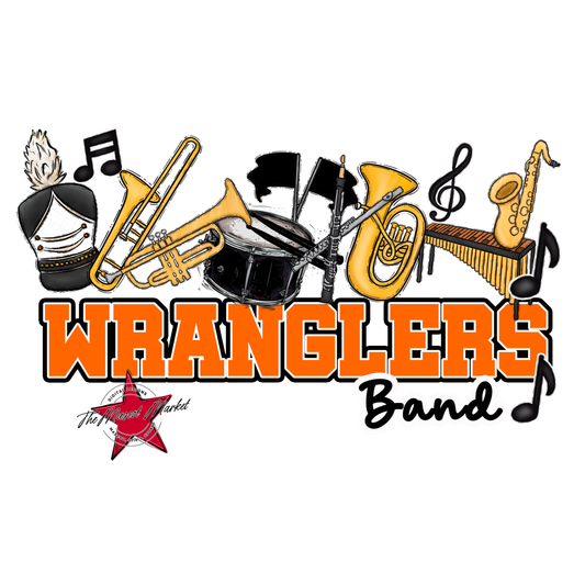 Wranglers Varsity Band-Orange