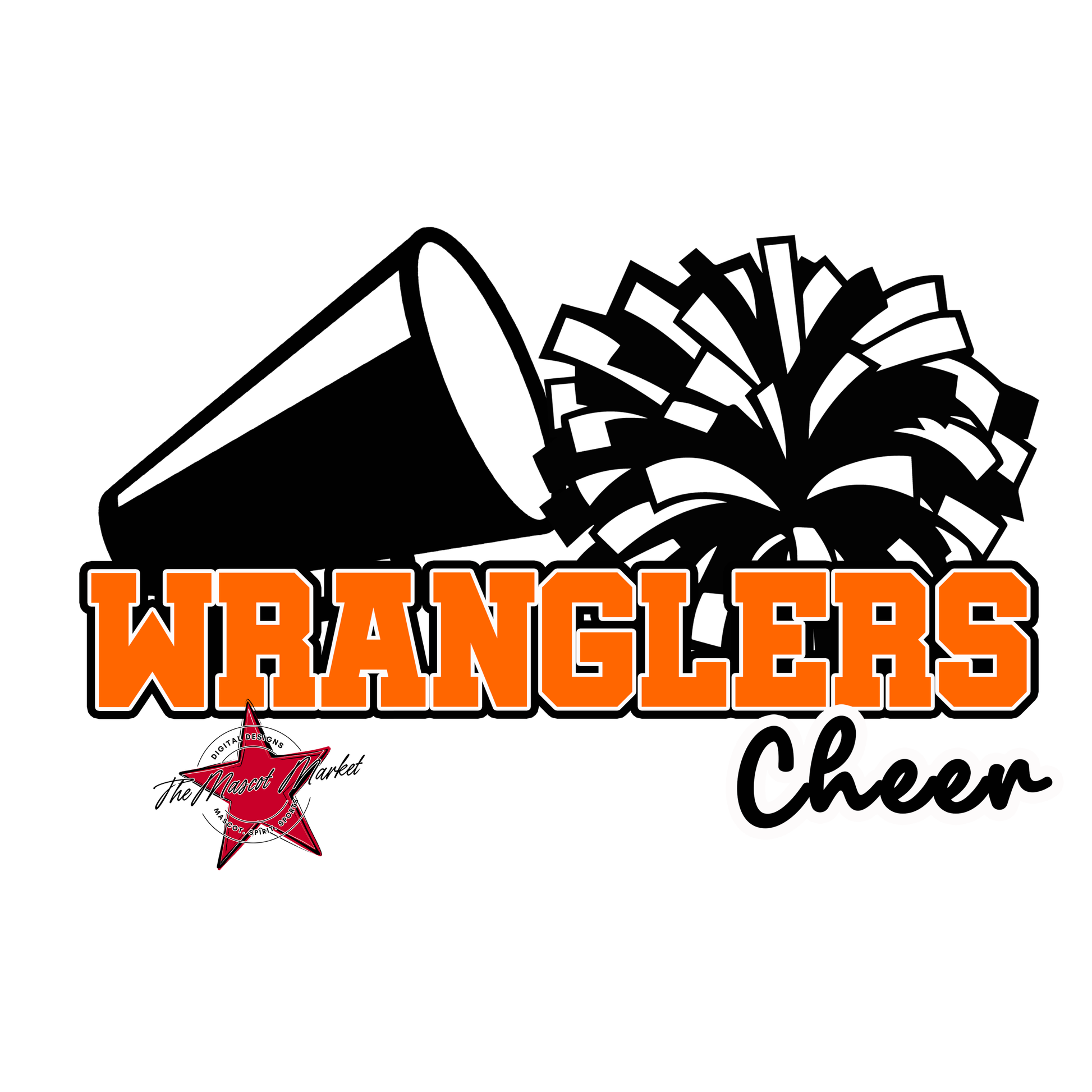 Wranglers Varsity Cheer-Orange