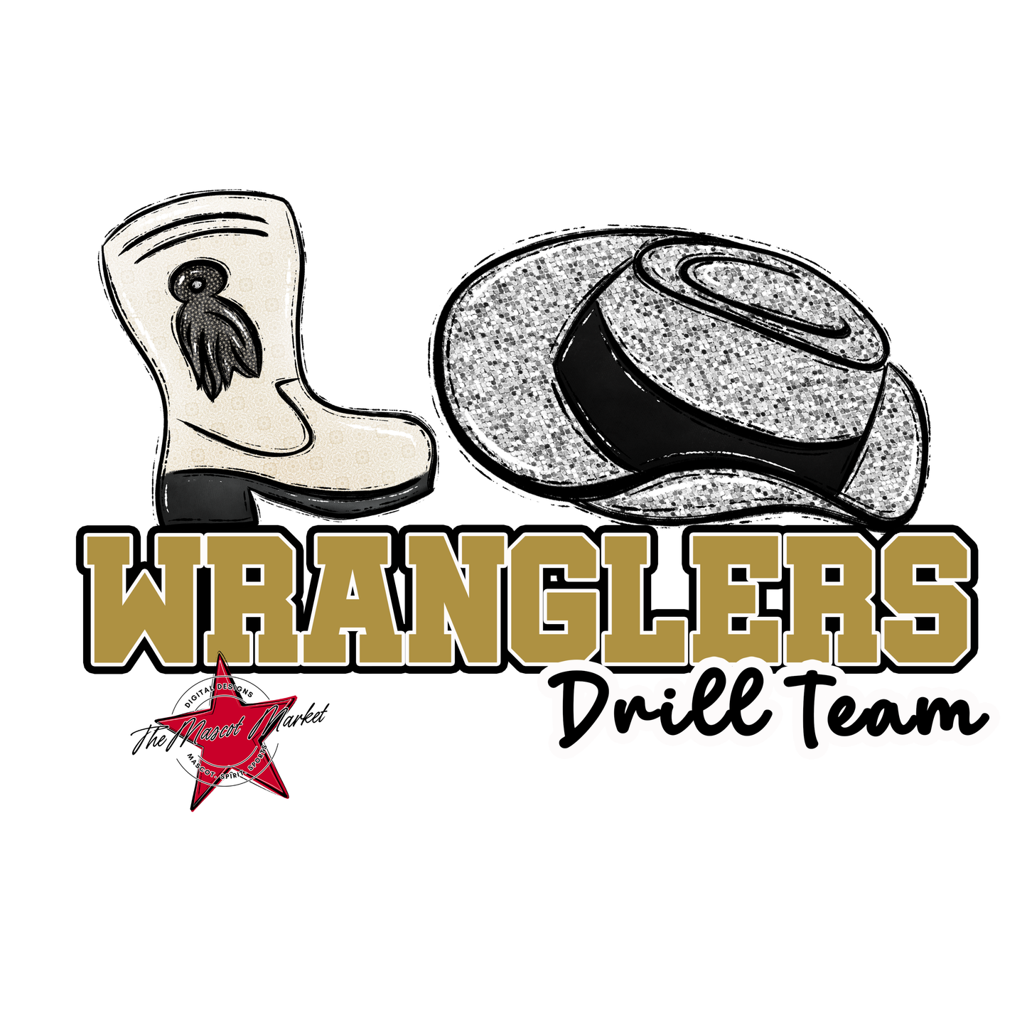 Wranglers Varsity Drillteam-Gold