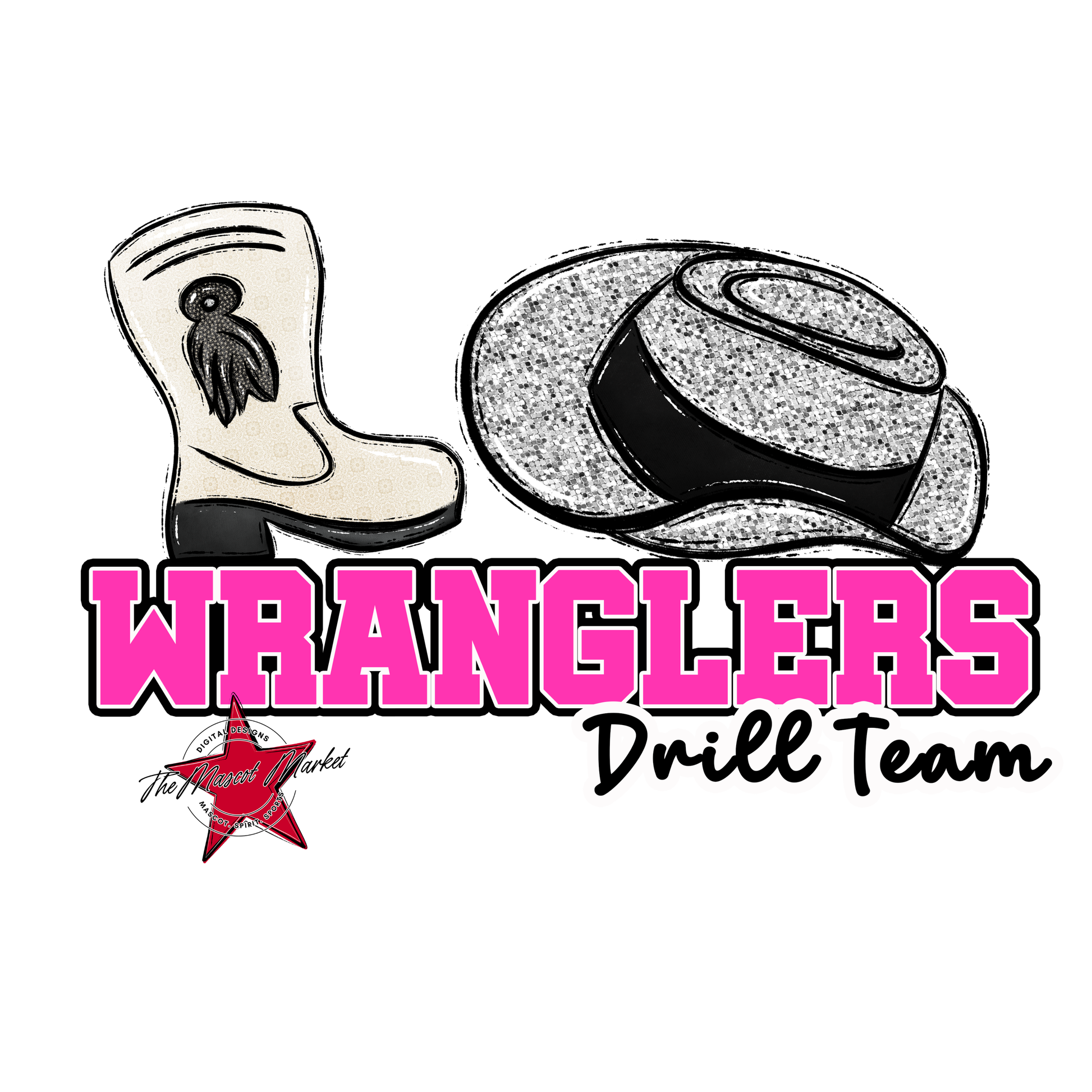 Wranglers Varsity Drillteam-Pink