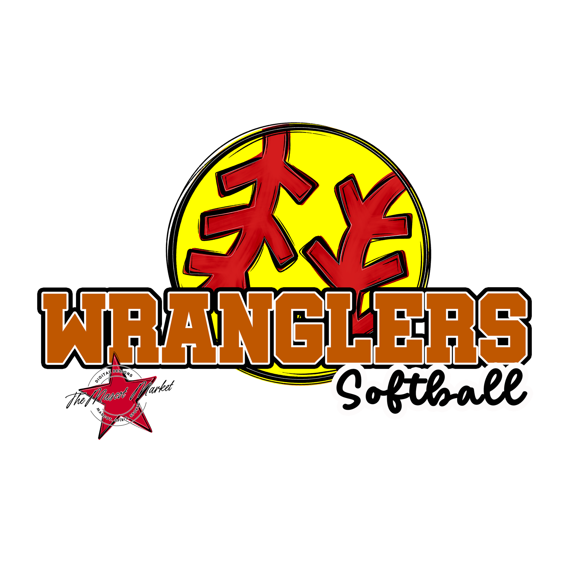 Wranglers Varsity Softball-Burnt Orange