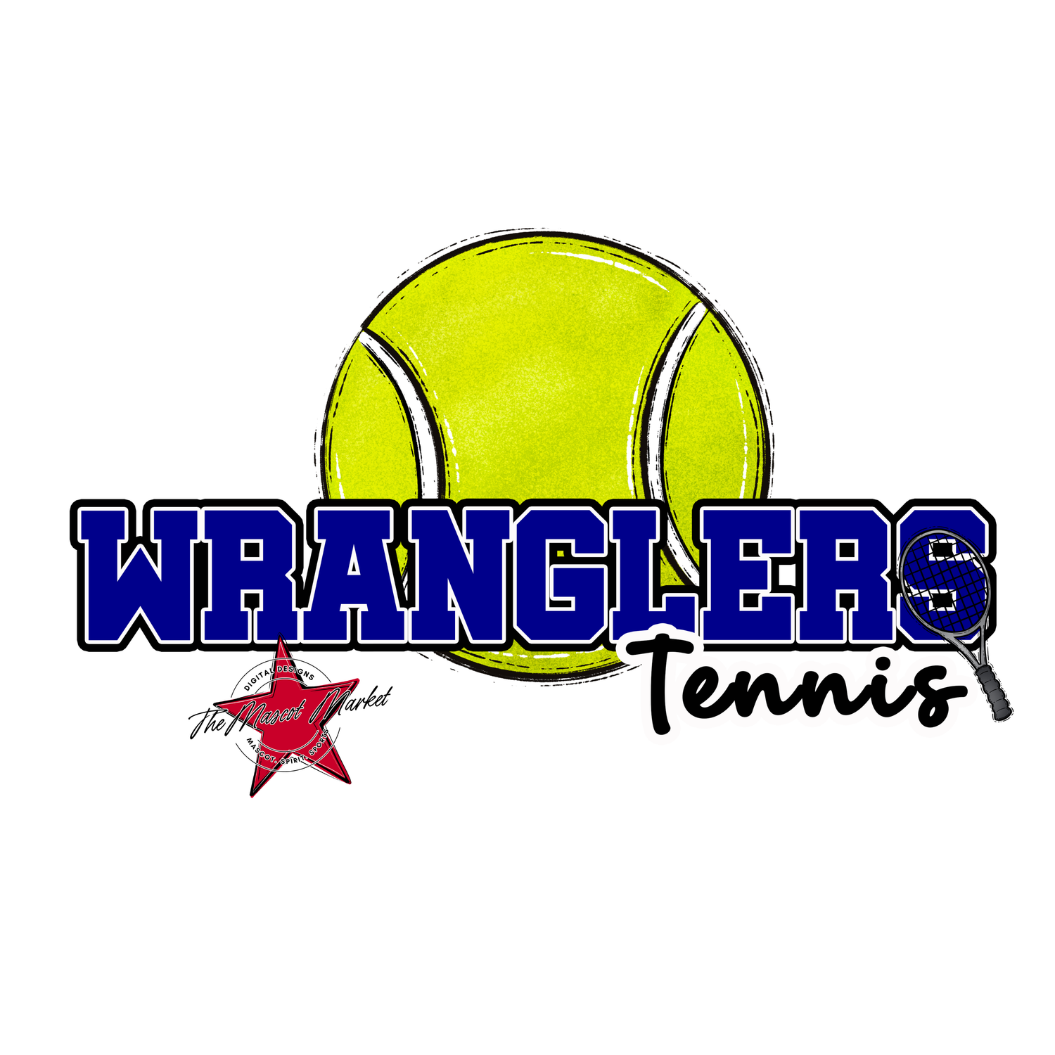 Wranglers Varsity Tennis-Blue