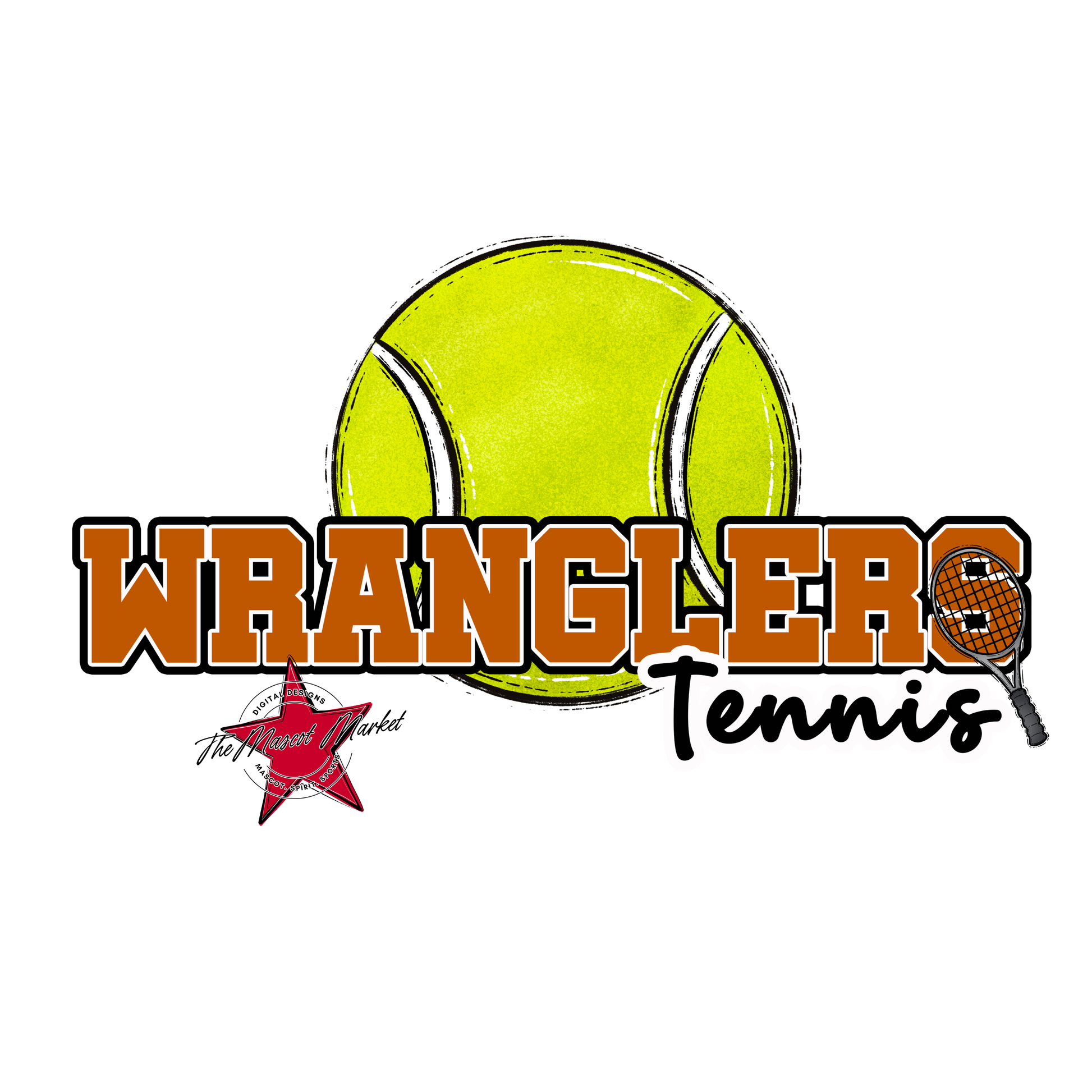 Wranglers Varsity Tennis-Burnt Orange