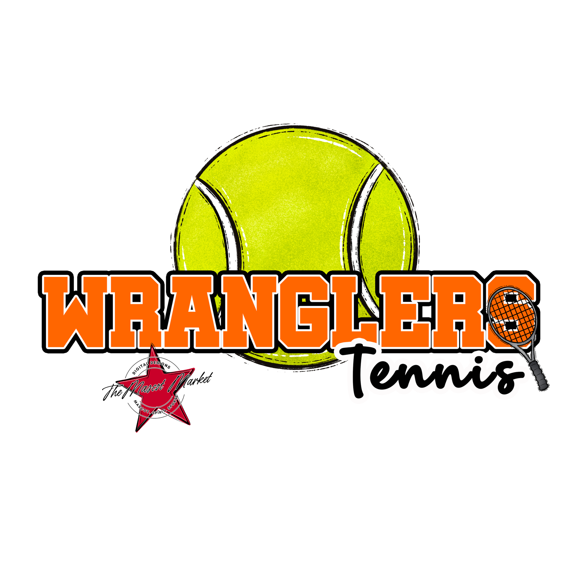 Wranglers Varsity Tennis-Orange