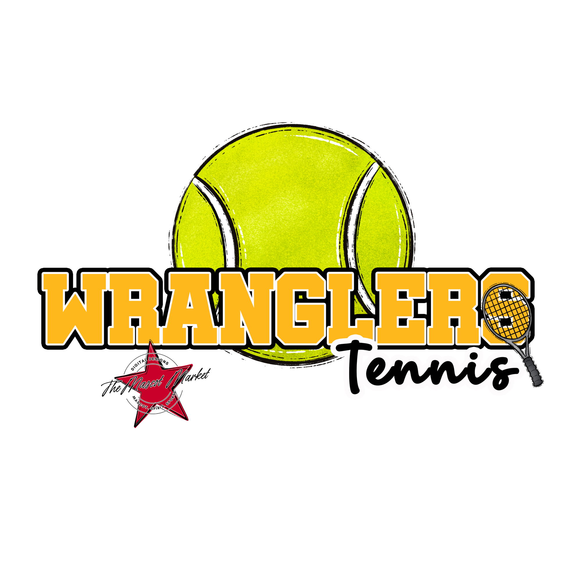Wranglers Varsity Tennis-Yellow