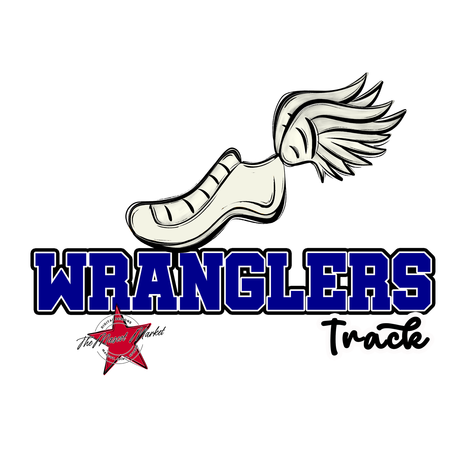 Wranglers Varsity Track-Blue
