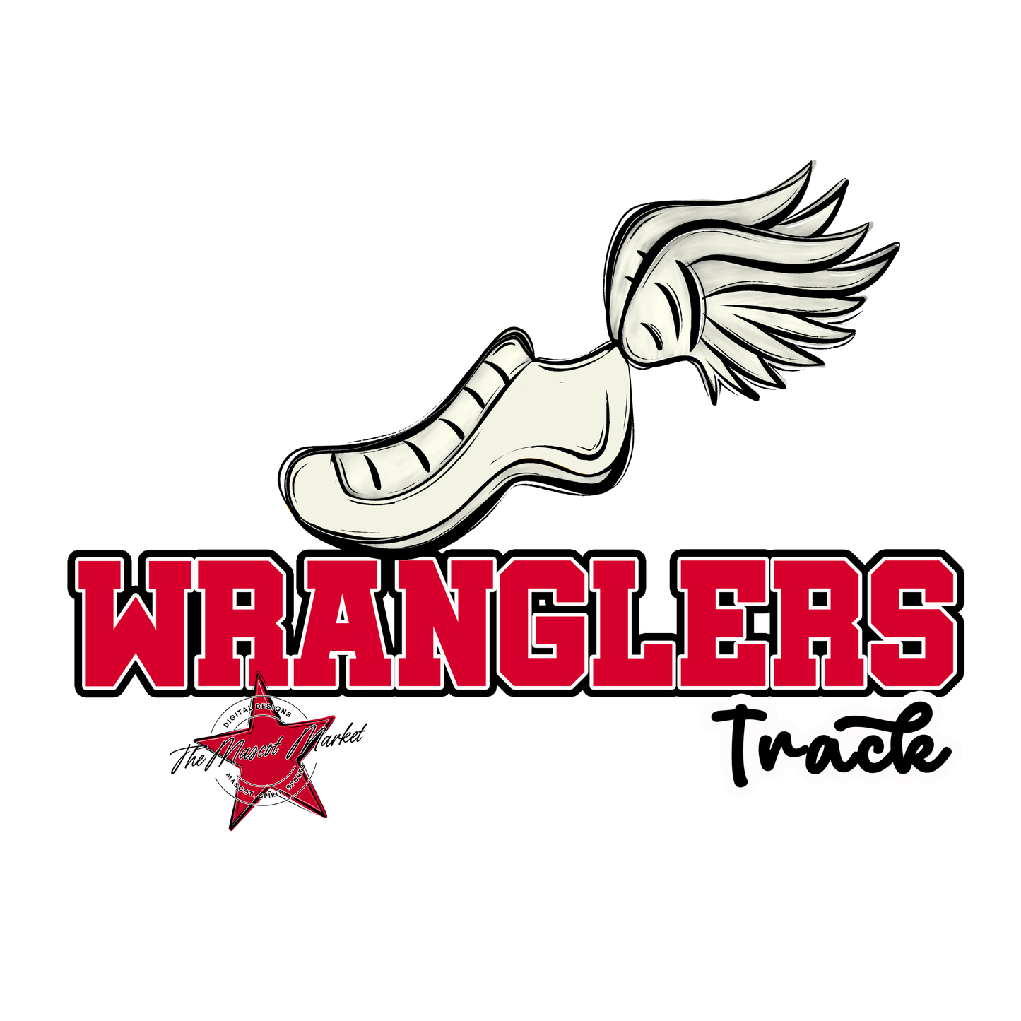 Wranglers Varsity Track-Red
