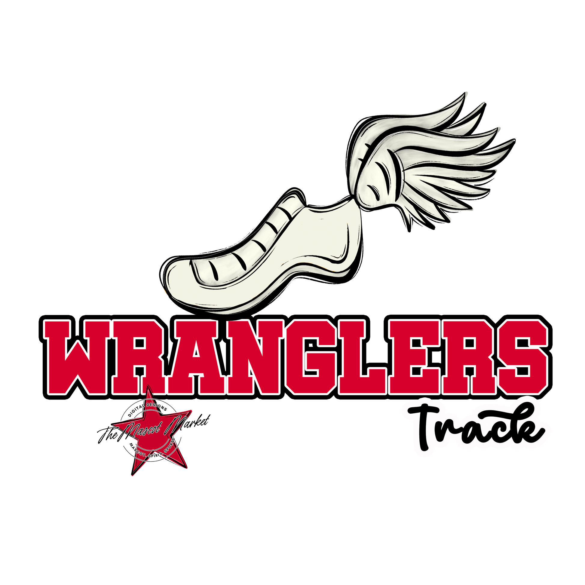 Wranglers Varsity Track-Red