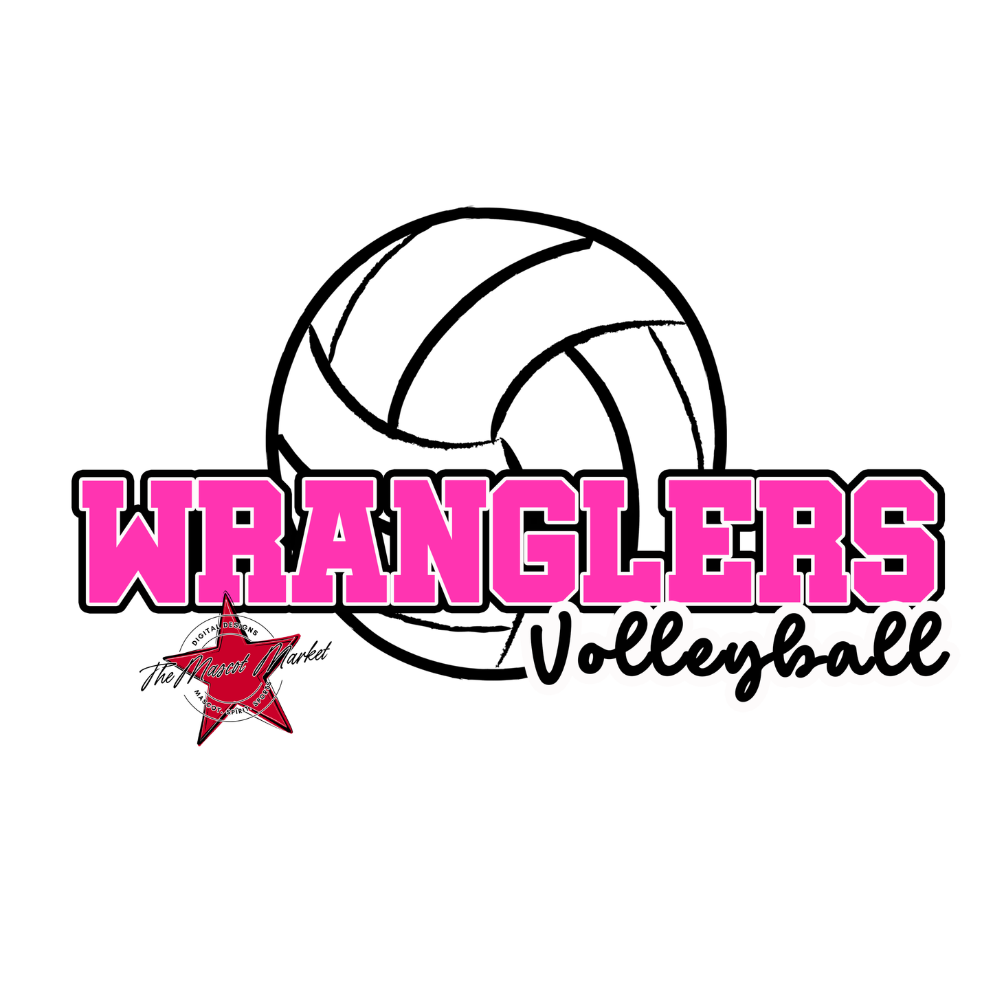 Wranglers Varsity Volleyball-Pink