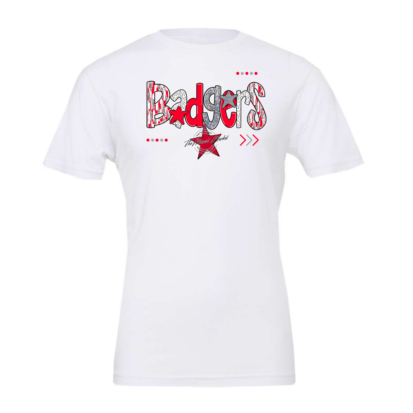 Badgers Brushstroke Alpha-Red-Holigraphic