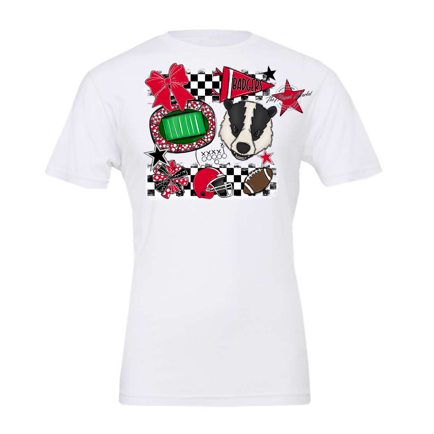 Badgers Mascot Spirit Design-Red