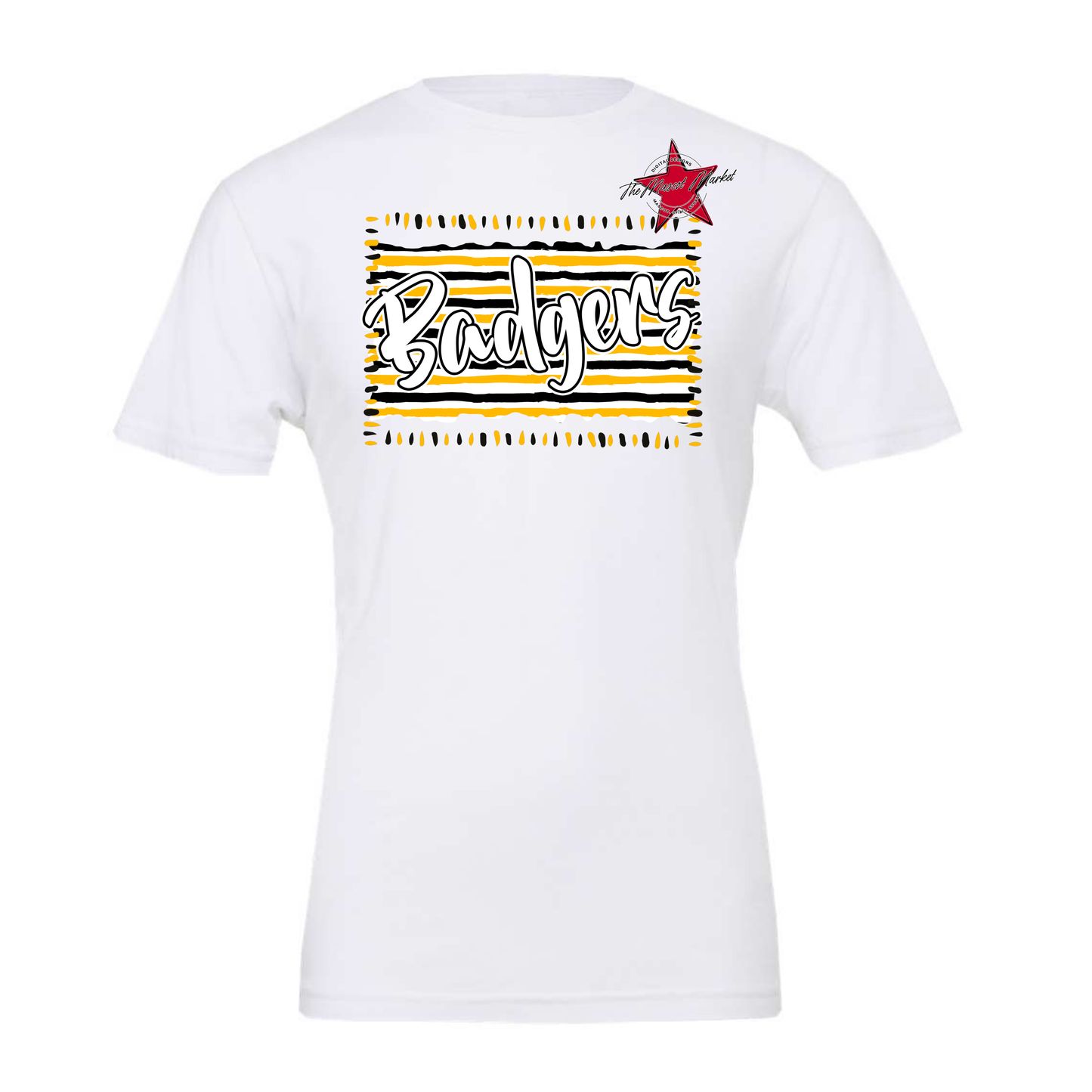 Badgers Line Frame Design-Yellow