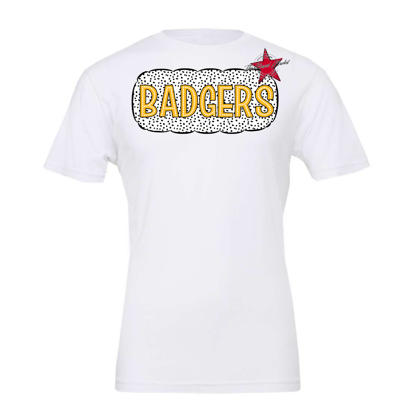 Badgers Dot Marquee Design-Yellow